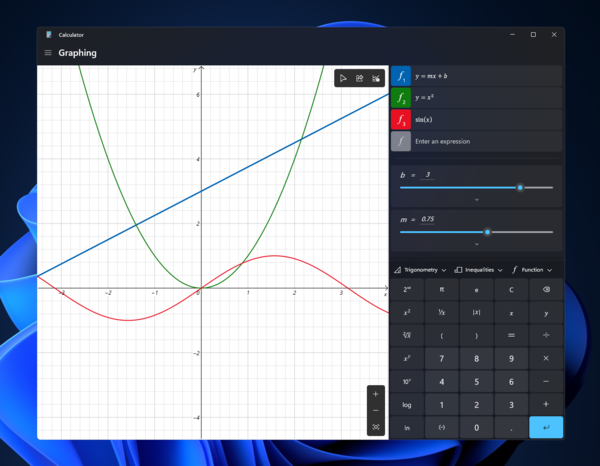 La version 22000.132 comprend également une application Calculatrice révisée. (Image source : Microsoft)