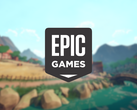 Une capture d'écran du jeu avec le logo Epic Games en haut.