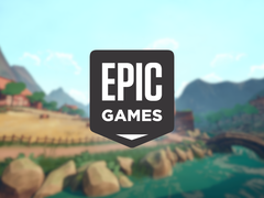 Une capture d'écran du jeu avec le logo Epic Games en haut.