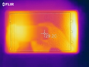 Lenovo Tab M7 - Relevé thermique - Avant.