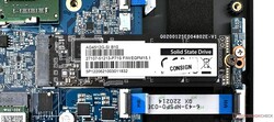 Le disque SSD NVMe Gigabyte de 512 Go inclus souffre d'un étranglement important