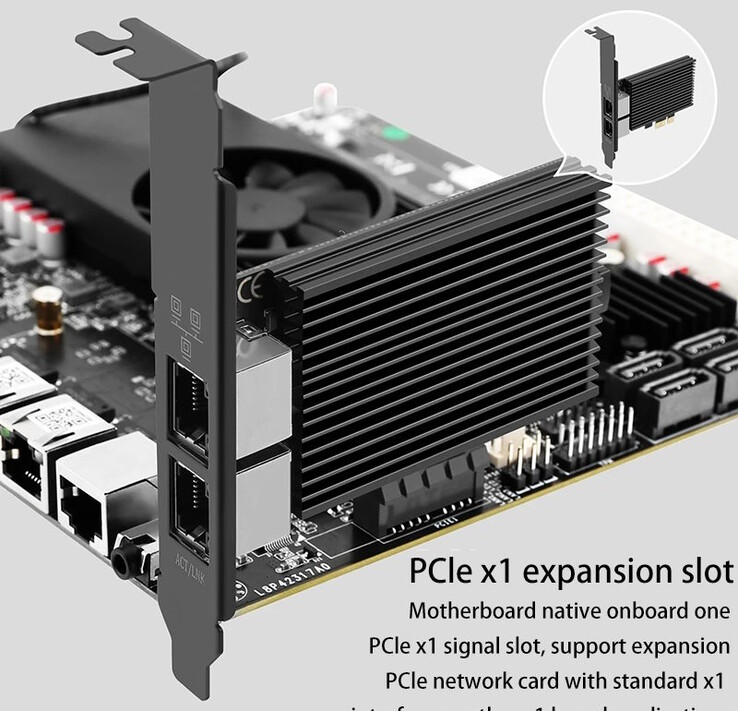 Un port PCIe peut être utilisé.