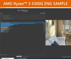 AMD Ryzen 3 5300G Engineering Sample - Cinebench R20 Multi. (Source de l'image : hugohk sur eBay).