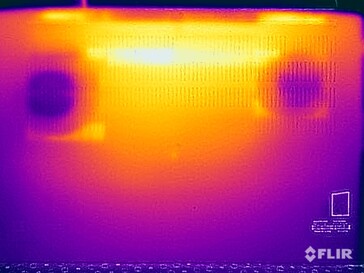 Températures de surface pendant le test de résistance (en bas)