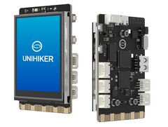 L&#039;Unihiker est un SBC compact doté d&#039;un écran couleur intégré. (Source de l&#039;image : DFRobot)