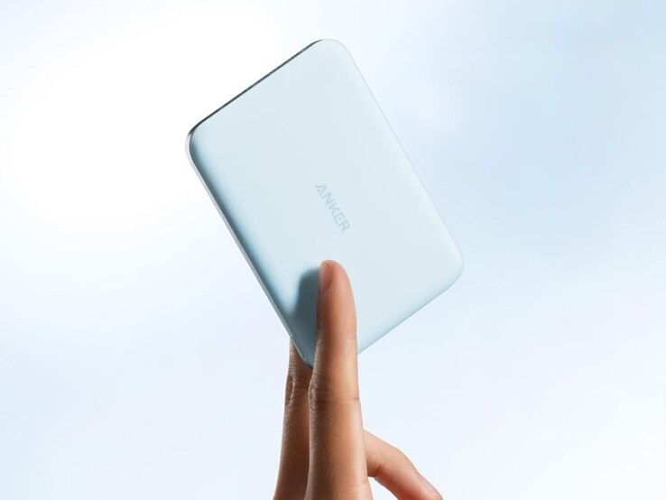 La banque d'alimentation Anker Nano (5K, MagGo, Slim) en bleu