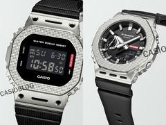 De gauche à droite (photo), Casio G-Shock GM-5600M-1, et la GM-2100M-1A. (Source de l'image : Casioblog)