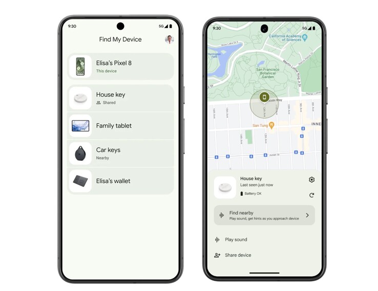 Android les smartphones peuvent désormais retrouver les appareils perdus grâce au nouveau réseau "Find My Device" de Google. (Image : Google)