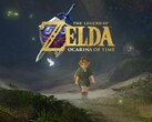 Link du remake de Zelda: Ocarina of Time en train d’explorer Hyrule