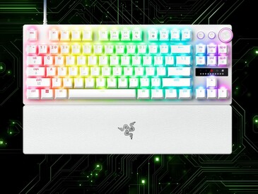 Clavier de jeu Razer Huntsman V3 Pro TKL 8KHz en blanc (Source de l'image : Razer PR avec modifications)