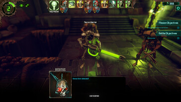 Sur l’image : une capture d’écran de gameplay de Warhammer 40,000: Mechanicus.