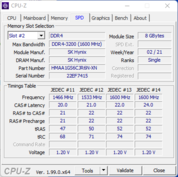 Info système : CPU-Z SPD