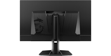 Vue arrière du moniteur de jeu MSI MAG 321UP X24 OLED. (Source de l'image : MSI)
