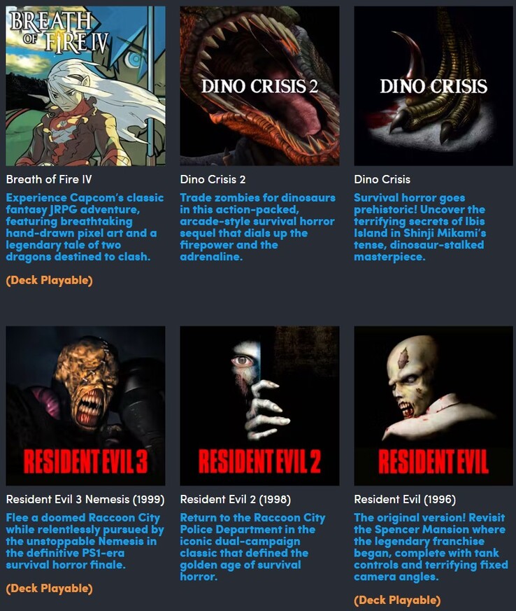 Tous les jeux inclus dans le Humble Bundle Capcom Classics Bundle