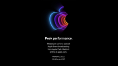 l&#039;événement &quot;Peek Performance&quot; deApple se tiendra bientôt (image via Apple)