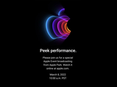 l'événement "Peek Performance" deApple se tiendra bientôt (image via Apple)