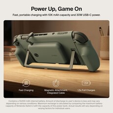 La poignée de chargement Belkin comporte une découpe pour la béquille de la Switch 2.