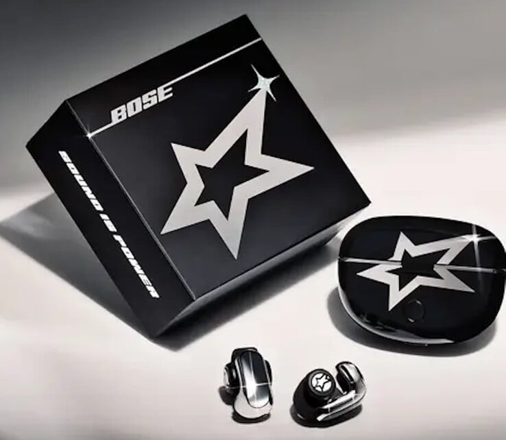 Emballage portant le logo Bose x LISA Ultra Open Earbuds. (Source de l'image : Bose)