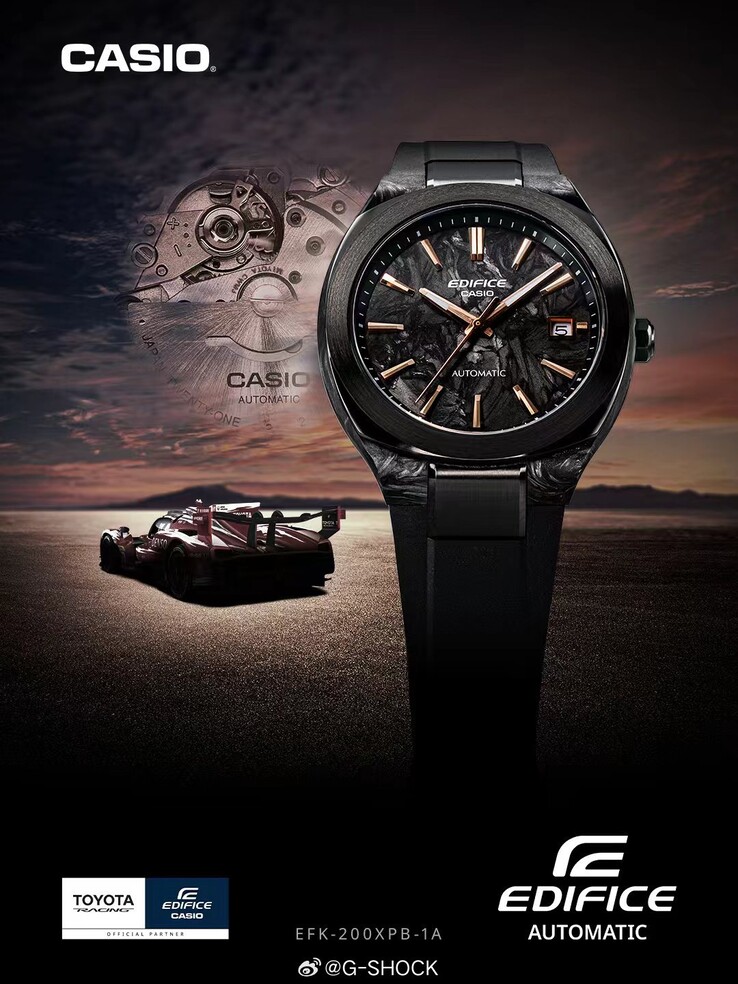 La nouvelle montre Casio Edifice x Toyota Racing EFK-200XPB-1A