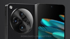 Le OnePlus Open pourrait être l'un des plus petits smartphones pliables commercialisés à ce jour. (Source de l'image : @OnLeaks & SmartPrix)