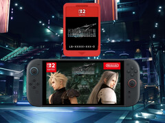 Final Fantasy 7 Remake Intergrade Switch 2 Game-Key Card présenté (Image source : Square Enix, Nintendo of America with edits)