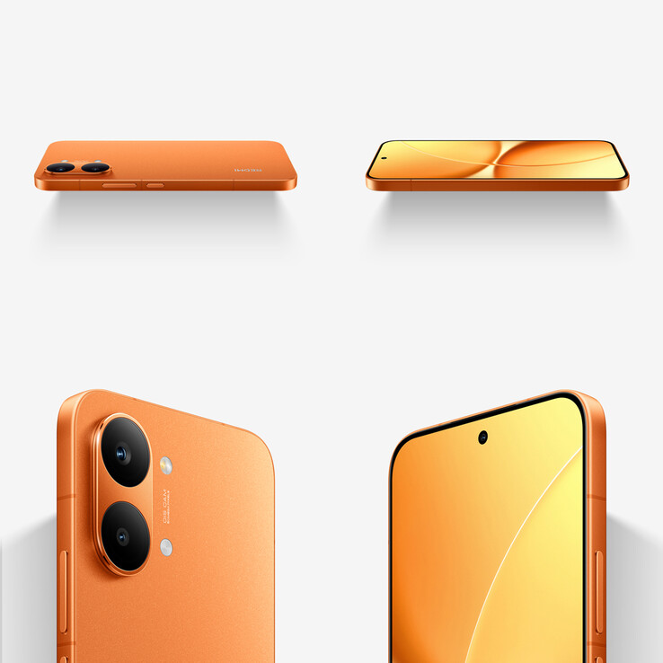 Le coloris Sunshine Orange du Turbo 5 Max (Image source : Redmi - edited)