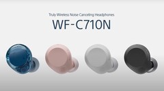 Les écouteurs Sony WF-C710N sont disponibles en quatre couleurs. (Source de l'image : Sony)