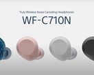 Les écouteurs Sony WF-C710N sont disponibles en quatre couleurs. (Source de l'image : Sony)