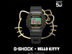 La Casio G-SHOCK x Hello Kitty DW-5600KT24-1 JR (Source : Casio)