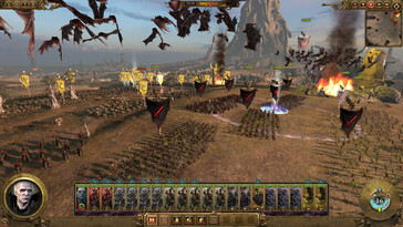 Une image représentant une bataille dans Total War : Warhammer.