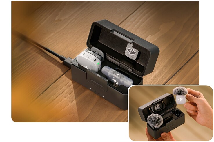 La DJI Mic Mini 2 vous permet désormais de choisir un pack uniquement mobile, qui comprend un étui de chargement et un récepteur USB-C compact.