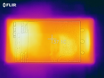 Sony Xperia XZ2 Premium - Relevé thermique à l'avant de l'appareil en cas de sollicitations.