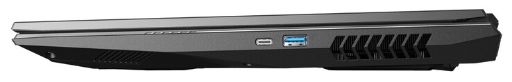Côté droit : USB C 3.1 Gen2 (Thunderbolt 3), USB A 3.0.