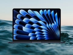 Le MacBook Air 13 M4 (2025) de Apple est doté d&#039;un écran Liquid Retina IPS de 13,6 pouces. (Source de l&#039;image : Apple/Amazon, Unsplash, édité)