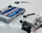 La prétendue DJI Mini 3 Pro avec sa télécommande. (Image source : @JasperEllens)