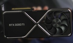 La carte Nvidia GeForce RTX 3090 Ti a été révélée au CES 2022. (Image source : Nvidia - édité)