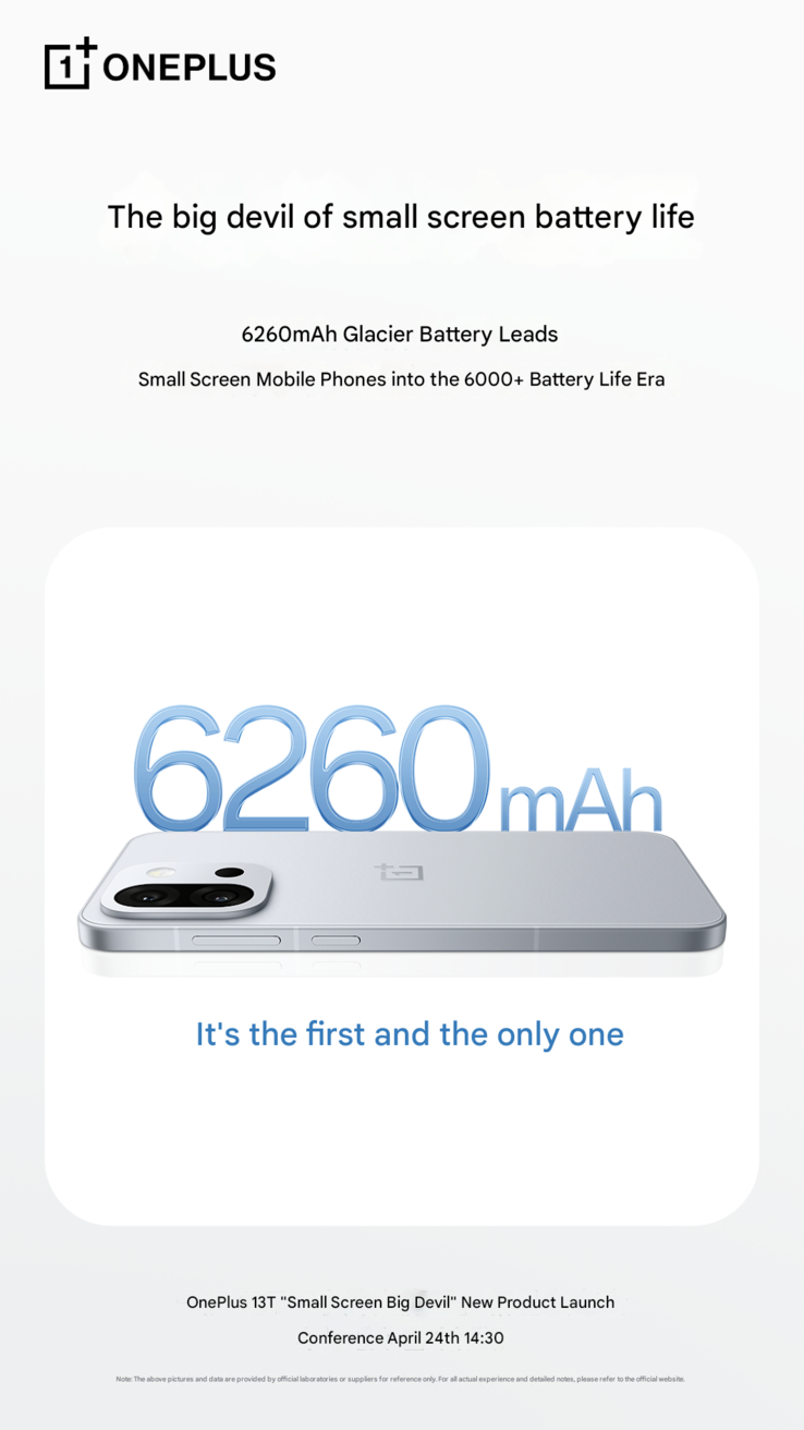 OnePlus confirme la capacité de la batterie du 13T (Image source : OnePlus - machine translated)