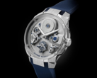L'Ulysse Nardin Blast Free Wheel Maillechort (photo) est dotée d'un boîtier en or blanc 18 carats. (Source : Ulysse Nardin)