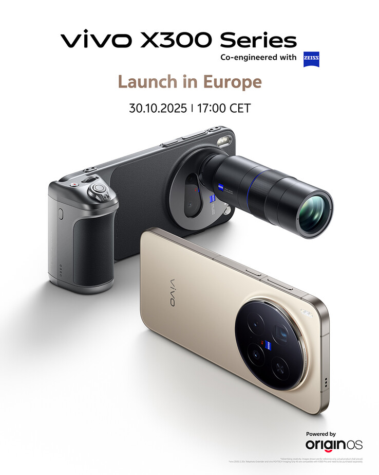 Le Vivo X300 sera officiellement lancé en Europe le 30 octobre 2025