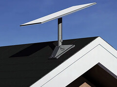 Le kit standard Starlink de montage pivotant de l&#039;antenne parabolique pour les toits. (Source de l&#039;image : Starlink)