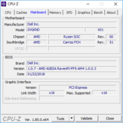 Inspiron 15 5575 - CPU-Z : carte-mère.