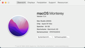 Configuration du test Mac Studio