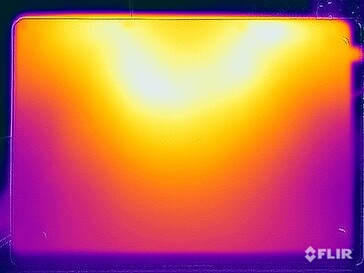 Températures de surface pendant l'essai de résistance (en bas)