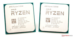 En test : les AMD Ryzen 3 3100 et AMD Ryzen 3 3300X. Modèles de test fournis par AMD Allemagne.