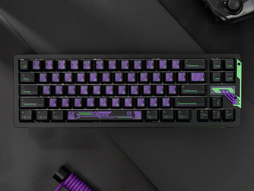 Chilkey Slice68 HE vue du dessus dans le coloris Purple 01. (Source de l'image : Chilkey)