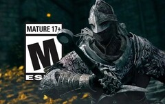 Elden Ring a été classé M (Mature 17+) par l'ESRB. (Image source : FromSoftware/ESRB - édité)