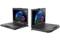 Le modèle AMD est doté d&#039;un écran de 15,6 pouces, tandis que le modèle Intel est légèrement plus petit, avec un écran de 13,3 pouces. (Source de l&#039;image : Getac)