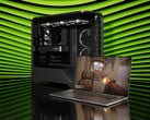 Nvidia a enfin présenté le GPU RTX 5050 pour les ordinateurs de bureau. Image promotionnelle montrant un ordinateur portable et un PC tour (source d'image : Nvidia)