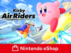 La bannière du Nintendo eShop Kirby Air Riders est affichée (Image source : Nintendo eShop avec modifications)