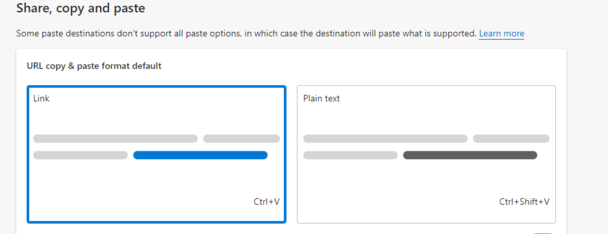 Désolé Microsoft, j'aime quand un lien ressemble vraiment à un lien, avec "https" au début et "html" à la fin (Source de l'image : capture d'écran)